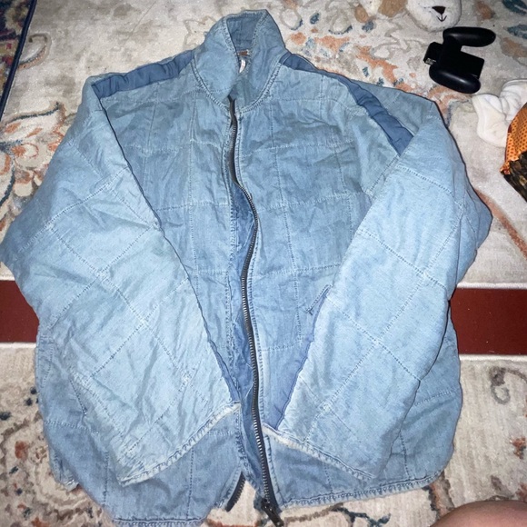 free people down jean jacket - Picture 2 of 4